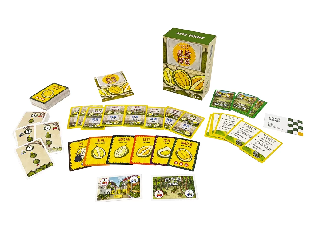 Card Game 'Durian Dash' Open-box02